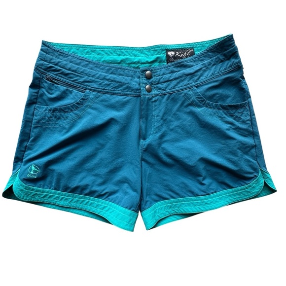 Kuhl Woman’s Color Contrast Mountain Culture Shorts Mid Rise Size 12 - Picture 1 of 7